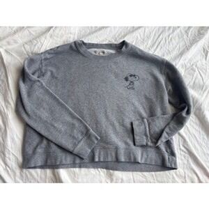 Madewell x Peanuts Snoopy Graphic Sweatshirt Crewneck Gray Size L